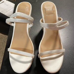 White espadrilles never worn